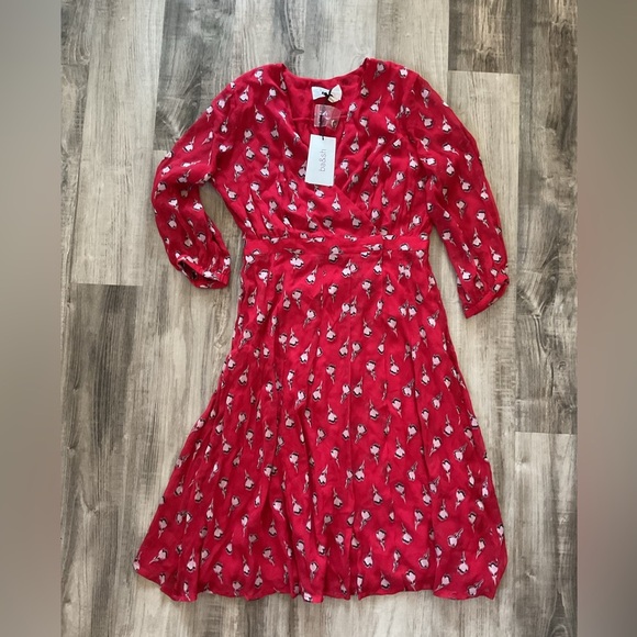 BA&SH Memory Midi Dress size US8 NWT - Picture 4 of 7